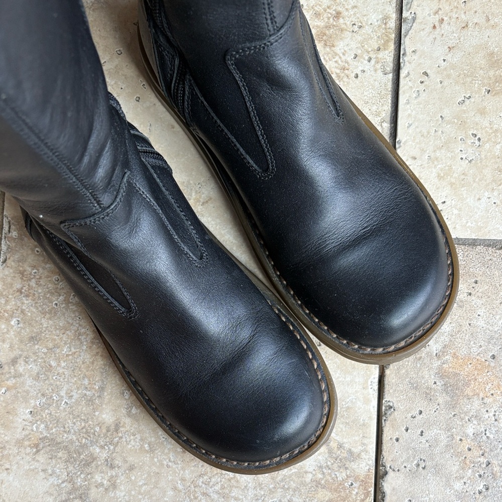 Dr. Martens Black Leather Moto Boots UK7 - Picture 2 of 13